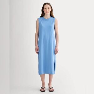 NWOT Everlane Weekend Tank Blue Midi Dress M